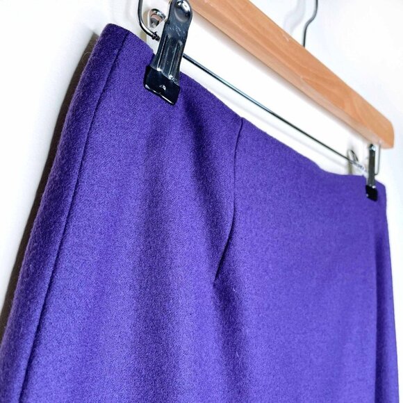 john galliano 00's purple wool skirt suit - size 6 - Picture 13 of 13
